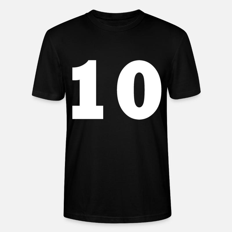 10 - Stanley/Stella Unisex Bio-T-Shirt CRAFTER - Schwarz