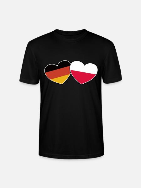 German Polish Friendship - Gift - Stanley/Stella CRAFTER Unisex Organic T-Shirt - black