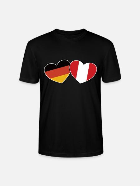 German Peruvian Friendship - Gift - Stanley/Stella CRAFTER Unisex Organic T-Shirt - black