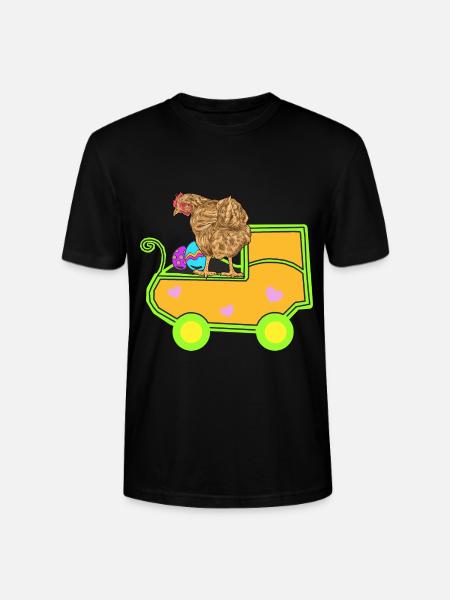 Chicken Eggs Pregnant Pregnancy Birth - Stanley/Stella CRAFTER Unisex Organic T-Shirt - black