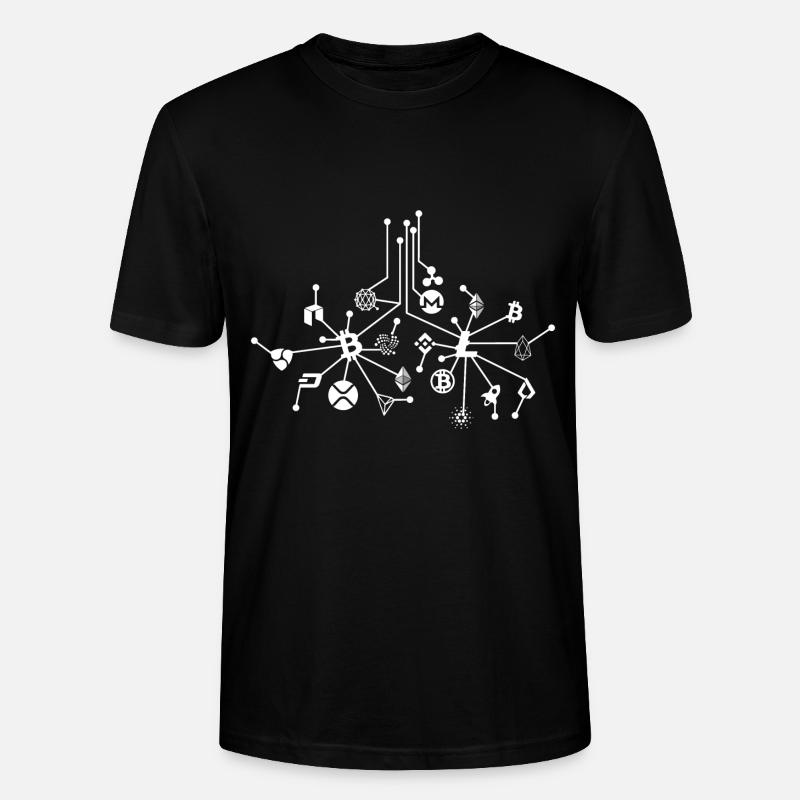 Blockchain Kryptowährung - Stanley/Stella Unisex Bio-T-Shirt CRAFTER - Schwarz