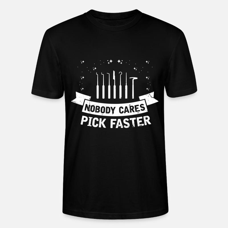 Lockpicking Experte Aufsperrdienst Schloss Design - Stanley/Stella Unisex Bio-T-Shirt CRAFTER - Schwarz