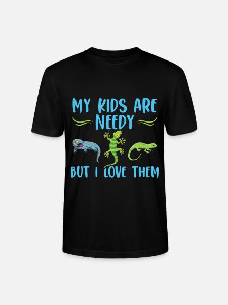 Gecko - Stanley/Stella CRAFTER Unisex Organic T-Shirt - black