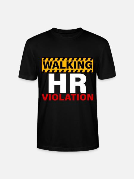 Walking Hr Violation 4 - Stanley/Stella CRAFTER Unisex Organic T-Shirt - black