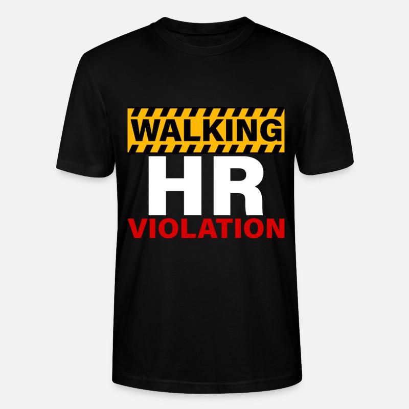 Walking Hr Violation 4 - Stanley/Stella Unisex Bio-T-Shirt CRAFTER - Schwarz