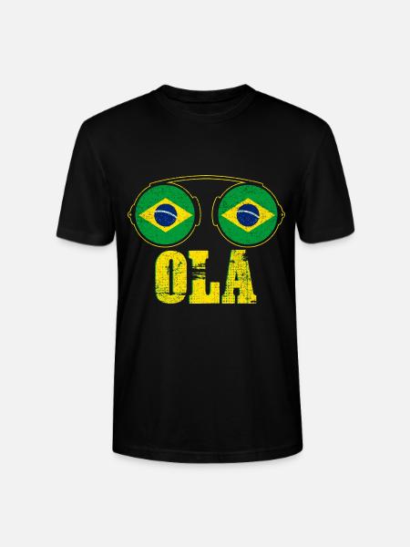 Drapeau du Brésil - T-shirt bio CRAFTER Stanley Stella Unisexe - noir