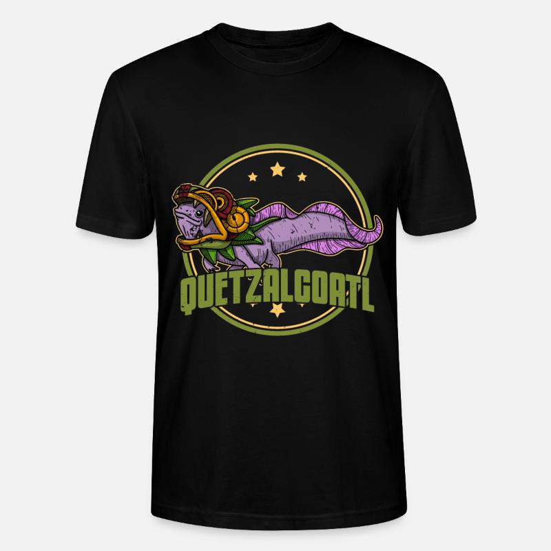 Quetzalcoatl Axolotl Mexique Divinité Aztèque - T-shirt bio CRAFTER Stanley Stella Unisexe - noir