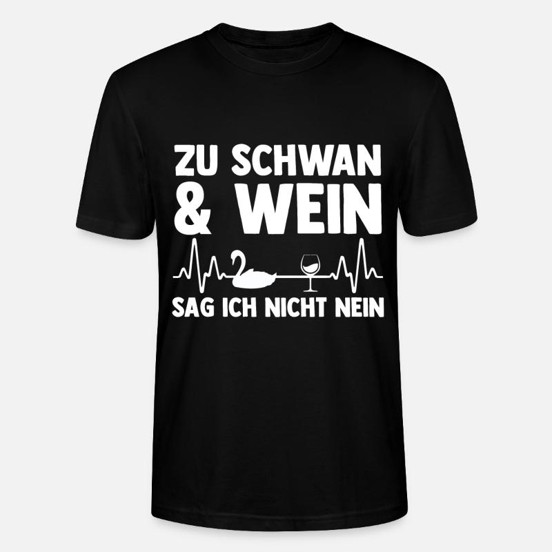 Schwan - Stanley/Stella Unisex Bio-T-Shirt CRAFTER - Schwarz