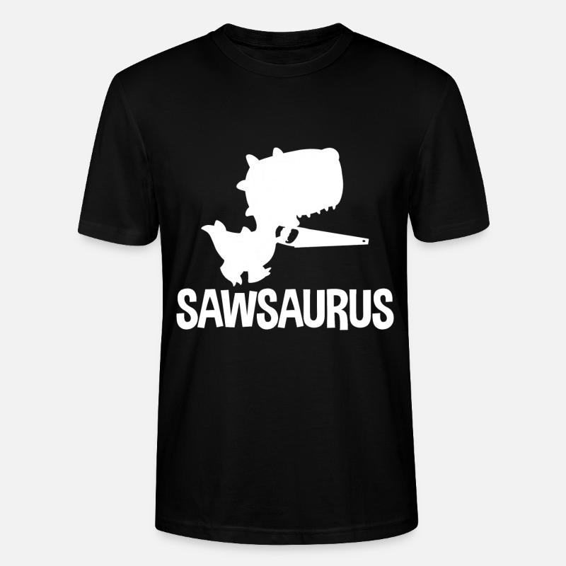 Sawsaurus 2 - Stanley/Stella CRAFTER Unisex Organic T-Shirt - black