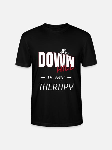 downhill - biken - biker - Stanley/Stella Unisex Bio-T-Shirt CRAFTER - Schwarz