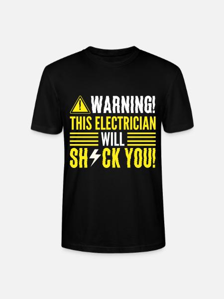 Lustiger Elektriker Elektroexperte - Stanley/Stella Unisex Bio-T-Shirt CRAFTER - Schwarz