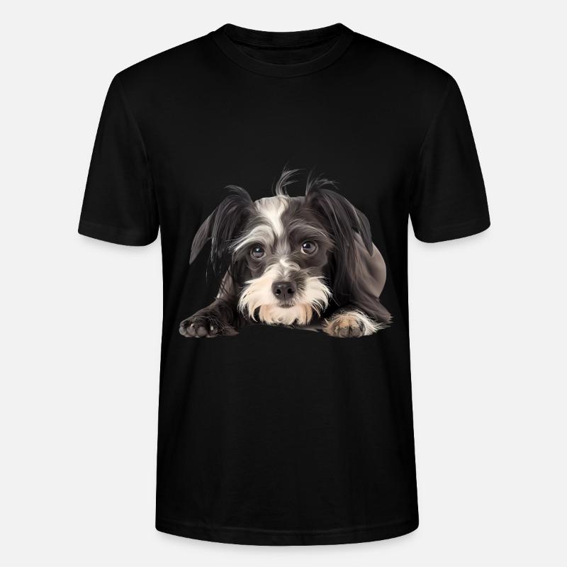 Chinese Crested - Stanley/Stella Unisex Bio-T-Shirt CRAFTER - Schwarz