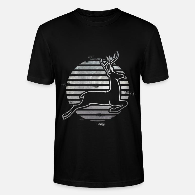 Reh - Stanley/Stella Unisex Bio-T-Shirt CRAFTER - Schwarz