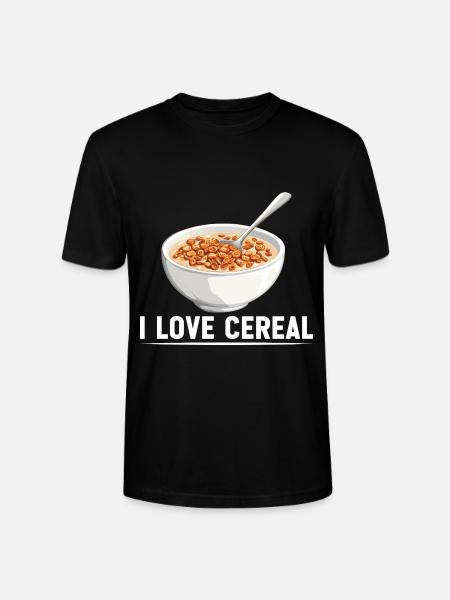 I Love Cereal 16 - Stanley/Stella Unisex Bio-T-Shirt CRAFTER - Schwarz