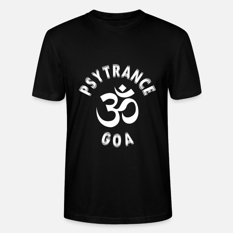 Psytrance Goa Om - Stanley/Stella CRAFTER Unisex Organic T-Shirt - black