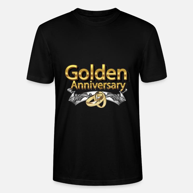 Goldhochzeit - Stanley/Stella Unisex Bio-T-Shirt CRAFTER - Schwarz