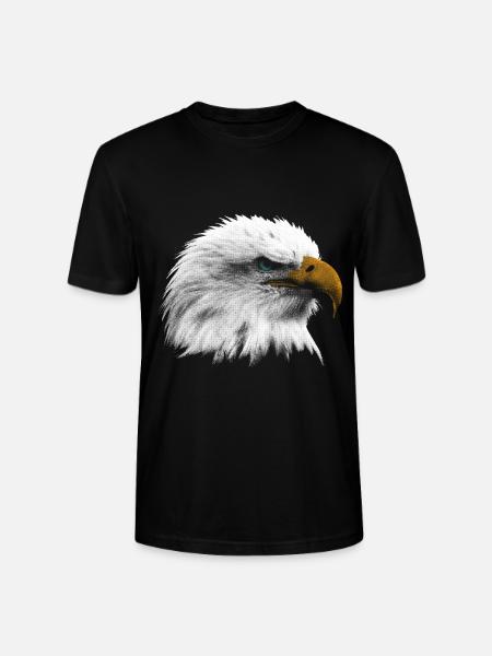 Adler Seeadler American Eagle - Stanley/Stella Unisex Bio-T-Shirt CRAFTER - Schwarz