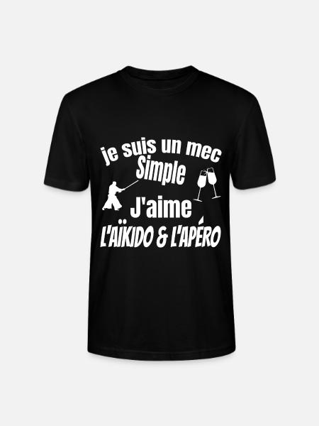 aïkido et apéro - T-shirt bio CRAFTER Stanley Stella Unisexe - noir