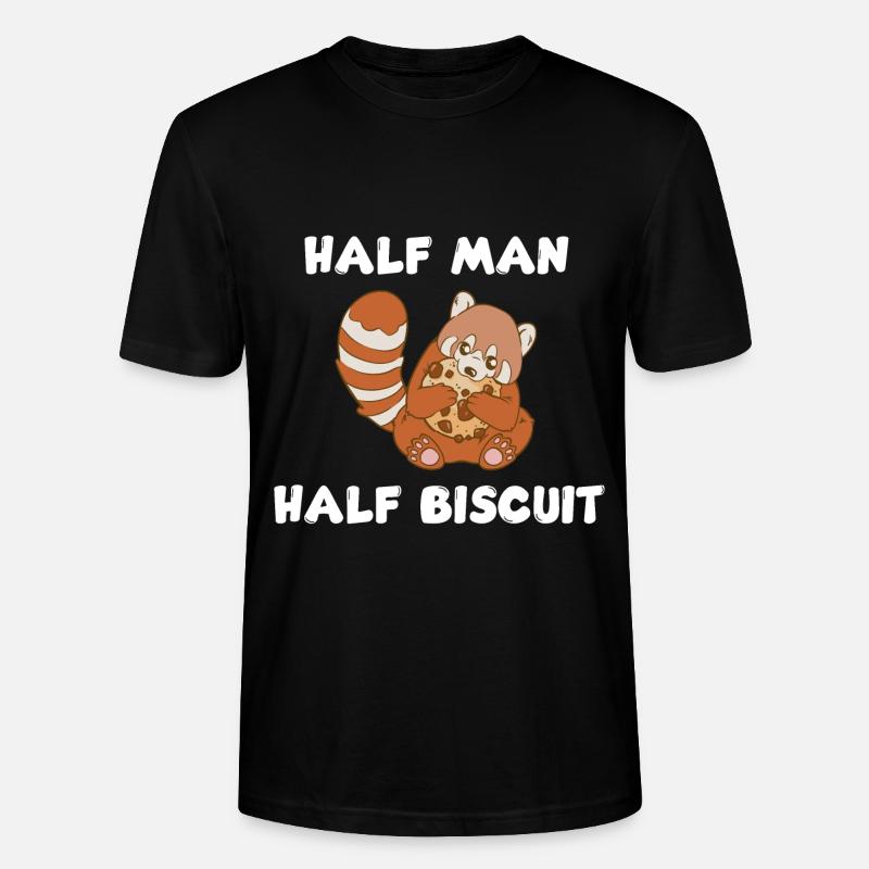 Half man, half biscuit - Stanley/Stella CRAFTER Unisex Organic T-Shirt - black
