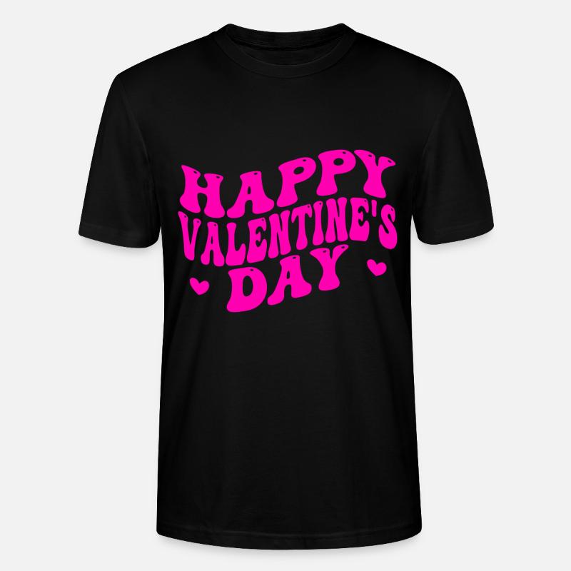 Joyeuse Saint-Valentin - T-shirt bio CRAFTER Stanley Stella Unisexe - noir