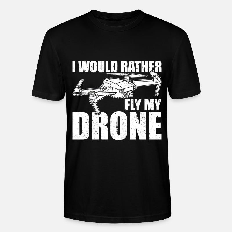 Drone Drones - Stanley/Stella CRAFTER Unisex Organic T-Shirt - black