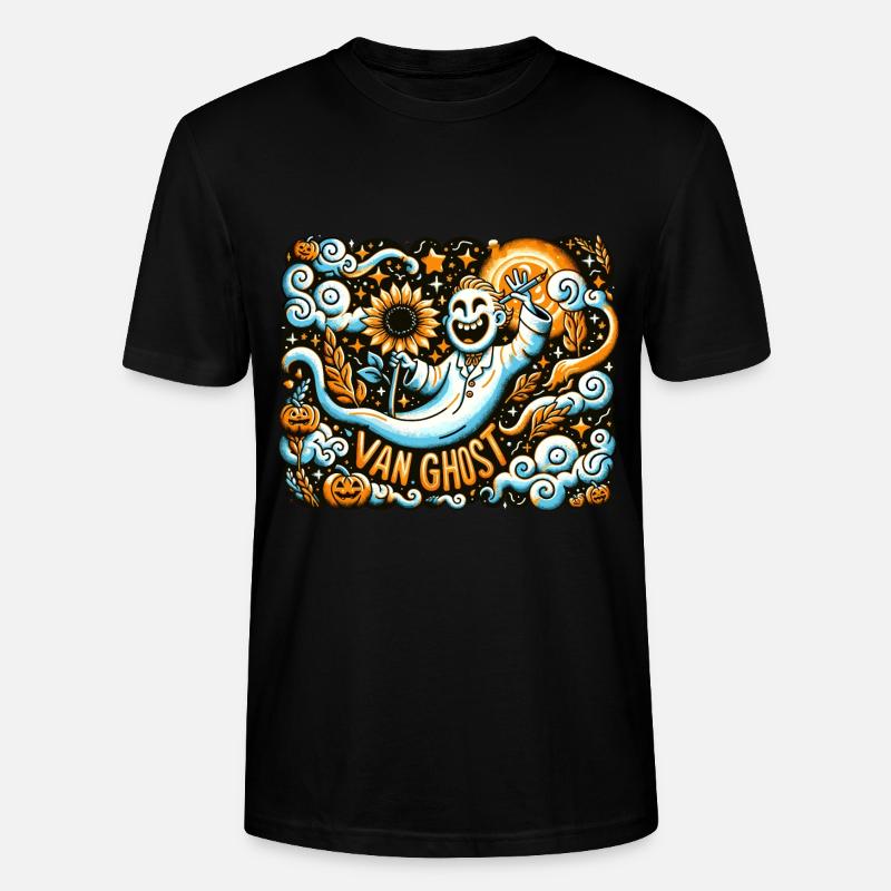 Van Ghost Art Professeur d’Halloween - T-shirt bio CRAFTER Stanley Stella Unisexe - noir