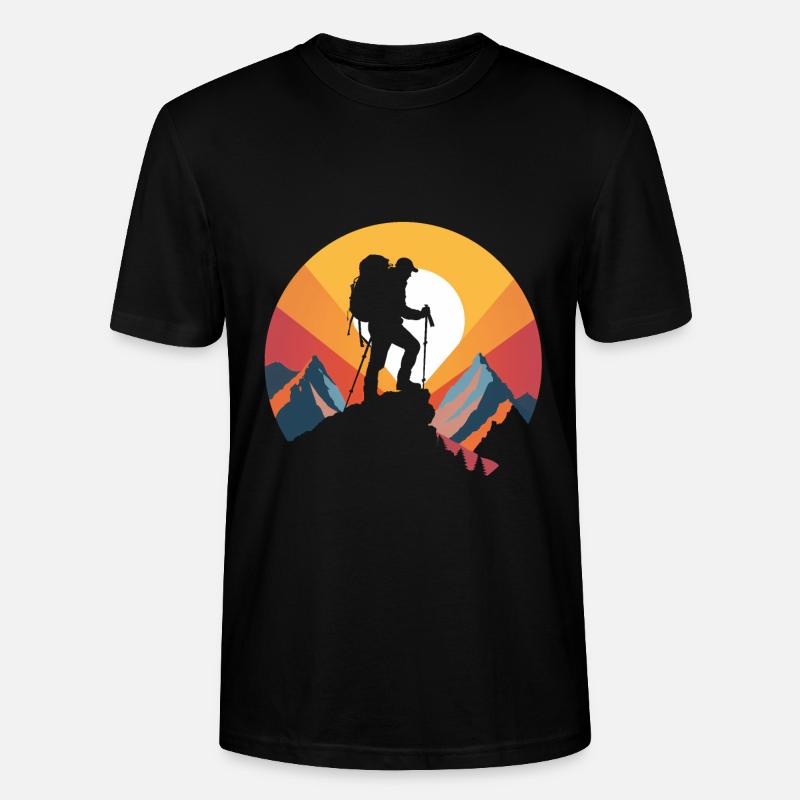 Bergwanderer - Stanley/Stella Unisex Bio-T-Shirt CRAFTER - Schwarz