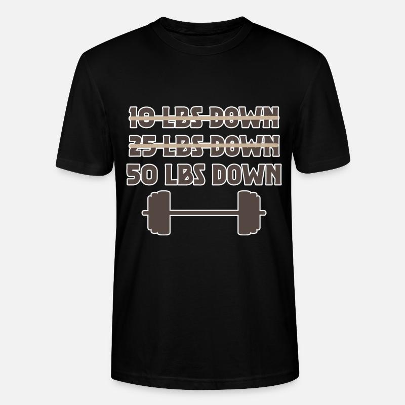 50 Lbs Down 2 - Stanley/Stella Unisex Bio-T-Shirt CRAFTER - Schwarz