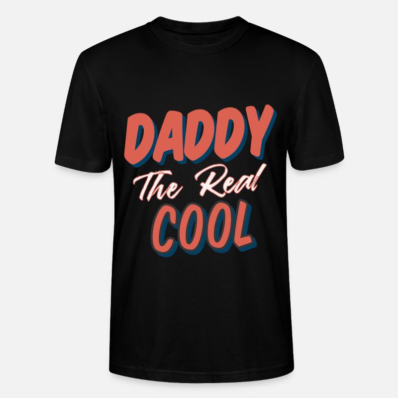Daddy Cool Bester Vater Geburt - Stanley/Stella Unisex Bio-T-Shirt CRAFTER - Schwarz
