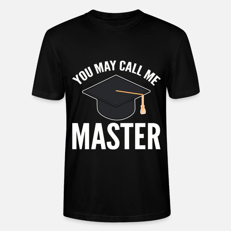 Master Studium Abschlussfeier - Stanley/Stella Unisex Bio-T-Shirt CRAFTER - Schwarz