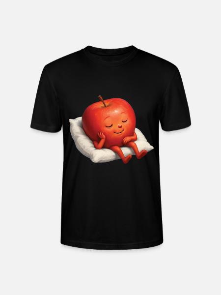 Apfel - Stanley/Stella Unisex Bio-T-Shirt CRAFTER - Schwarz