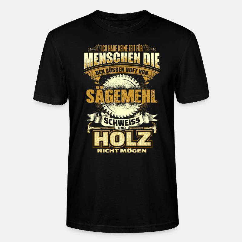 Charpentier - bois, sciure, soudage - T-shirt bio CRAFTER Stanley Stella Unisexe - noir