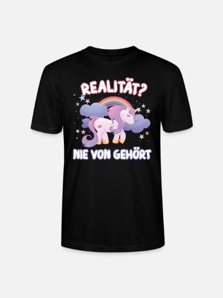 Einhorn - Stanley/Stella Unisex Bio-T-Shirt CRAFTER - Schwarz