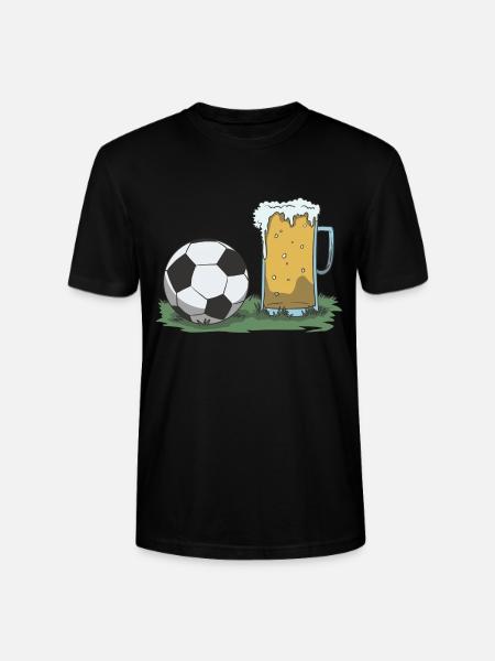 Soccer and beer gift idea - Stanley/Stella CRAFTER Unisex Organic T-Shirt - black