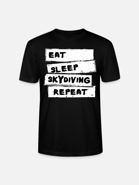 Skydiving - Skydiving Tshirt - Stanley/Stella CRAFTER Unisex Organic T-Shirt - black