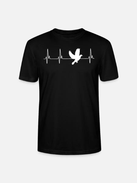 Dove EKG - Stanley/Stella Unisex Bio-T-Shirt CRAFTER - Schwarz