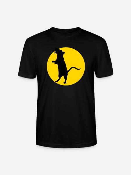 rat and moon - Stanley/Stella CRAFTER Unisex Organic T-Shirt - black