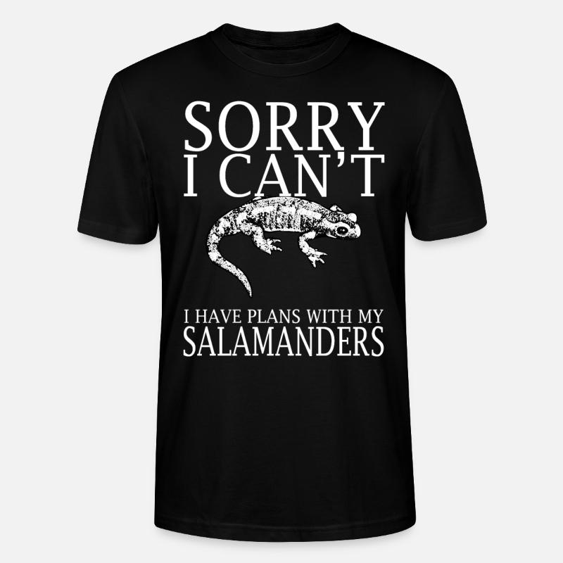 Salamanders Funny Tshirt - Stanley/Stella Unisex Bio-T-Shirt CRAFTER - Schwarz