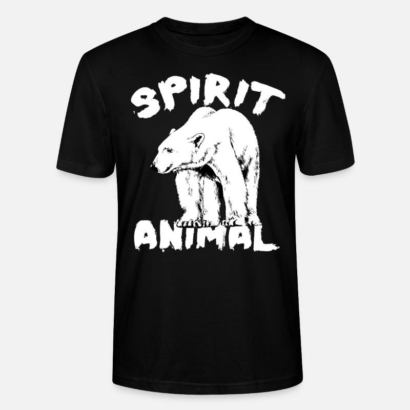 POLAR BEAR - Stanley/Stella Unisex Bio-T-Shirt CRAFTER - Schwarz