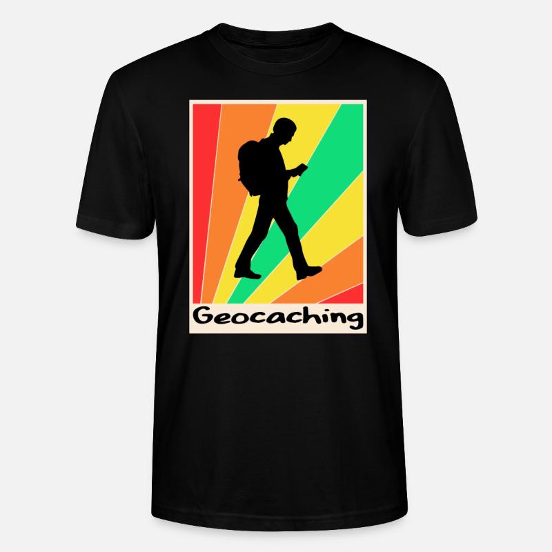 Affiches de géocaching Géocaching - T-shirt bio CRAFTER Stanley Stella Unisexe - noir