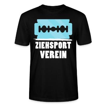 Ketamin T-Shirts | Keta Techno Drogen Geschenkidee - Stanley/Stella Unisex Bio-T-Shirt CRAFTER - Schwarz - Vorne - Alina (178cm) & Michal (187cm)
