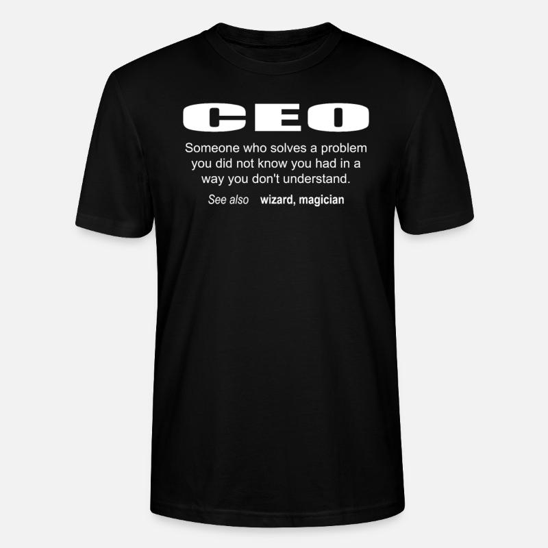 Ceo Description - Stanley/Stella Unisex Bio-T-Shirt CRAFTER - Schwarz