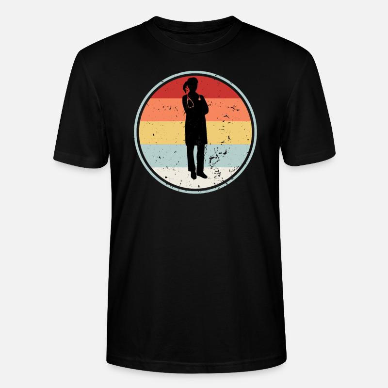 Gynécologue COLLECTION RETRO - T-shirt bio CRAFTER Stanley Stella Unisexe - noir