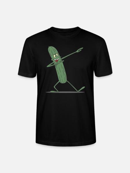Tamponner concombre concombre - T-shirt bio CRAFTER Stanley Stella Unisexe - noir