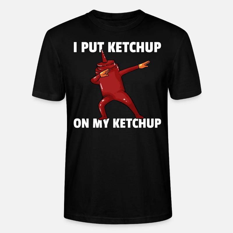 Dabbing Ketchup Tomate Dab Soße - Stanley/Stella Unisex Bio-T-Shirt CRAFTER - Schwarz