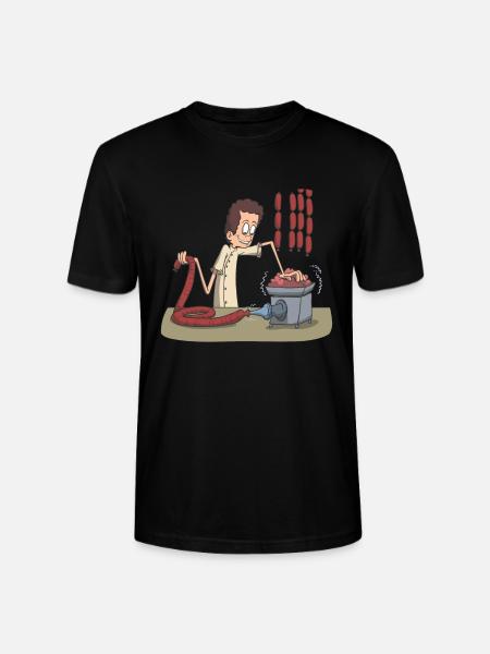 Butcher knife meat sausage - Stanley/Stella CRAFTER Unisex Organic T-Shirt - black