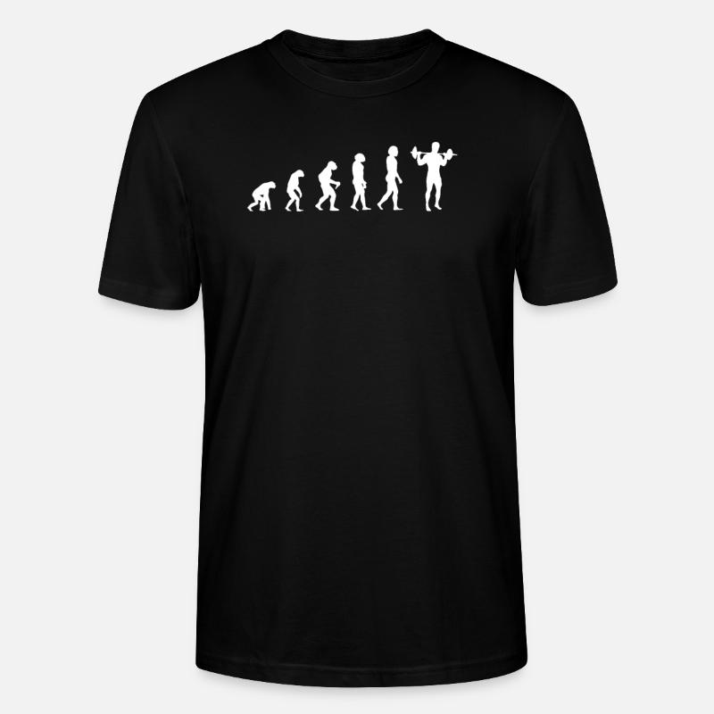evolution of training - Stanley/Stella CRAFTER Unisex Organic T-Shirt - black