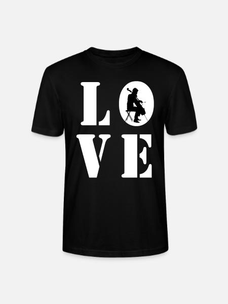 LOVE CELLO - Stanley/Stella CRAFTER Unisex Organic T-Shirt - black