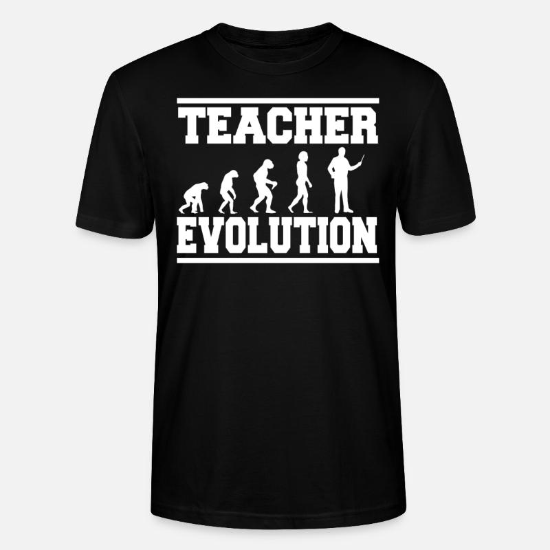 TEACHER EVOLUTION tee shirt - Stanley/Stella CRAFTER Unisex Organic T-Shirt - black