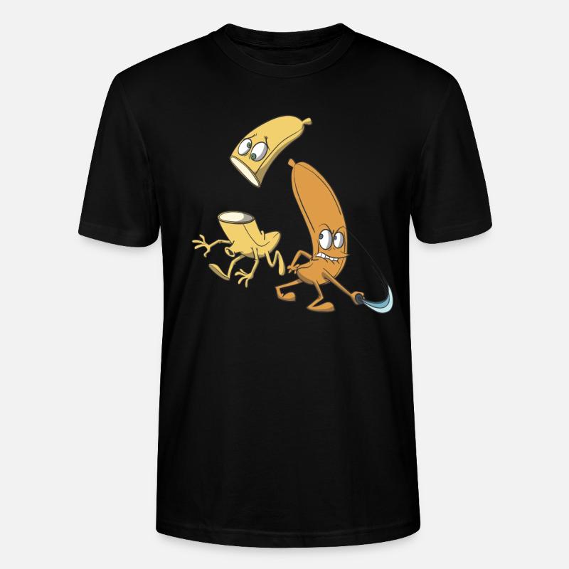 Bananes coupées avec une épée - T-shirt bio CRAFTER Stanley Stella Unisexe - noir